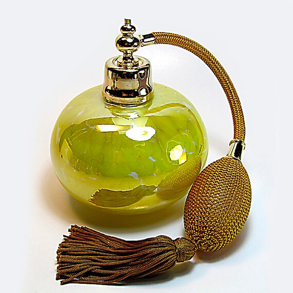 Vintage Style Refillable Empty Glass Perfume Bottle Black Bulb