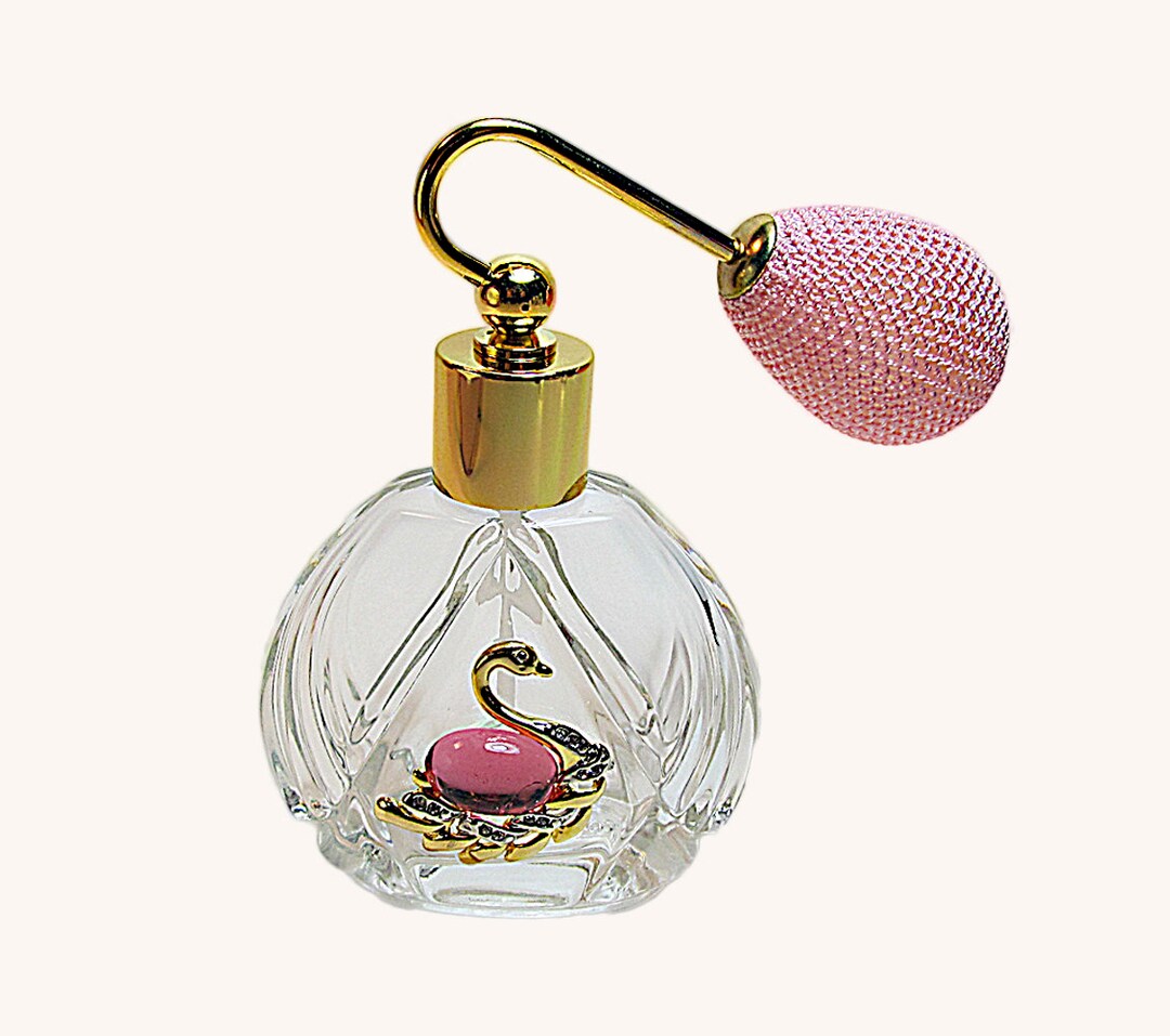 Unique Vintage Perfume Spray Bottle With Pink Bulb Spray Attachment. Etsy