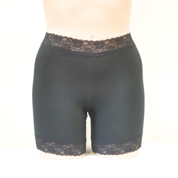 black modesty shorts