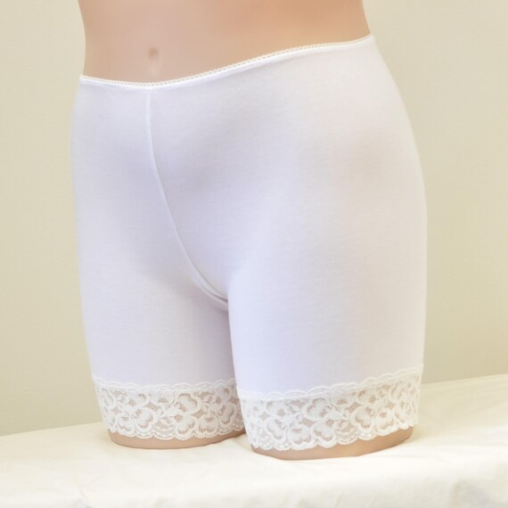 White Pettipants Under Shorts Slip 