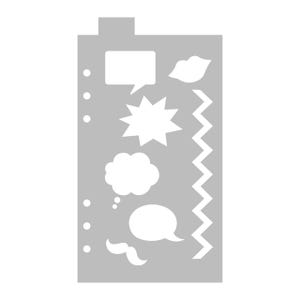 Comic Book - Classic A5 Journal Stencil - Flexible Planner Stencil Template
