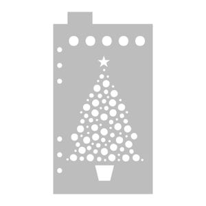Christmas Tree Tracker - Classic A5 Journal Stencil - Flexible Planner Stencil Template