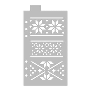 Hygge Pattern - Classic A5 Journal Stencil - Flexible Planner Stencil Template
