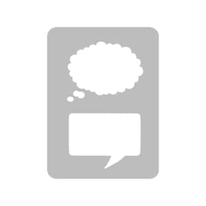 Speech / Thought Bubbles - Pocket Journal Stencil