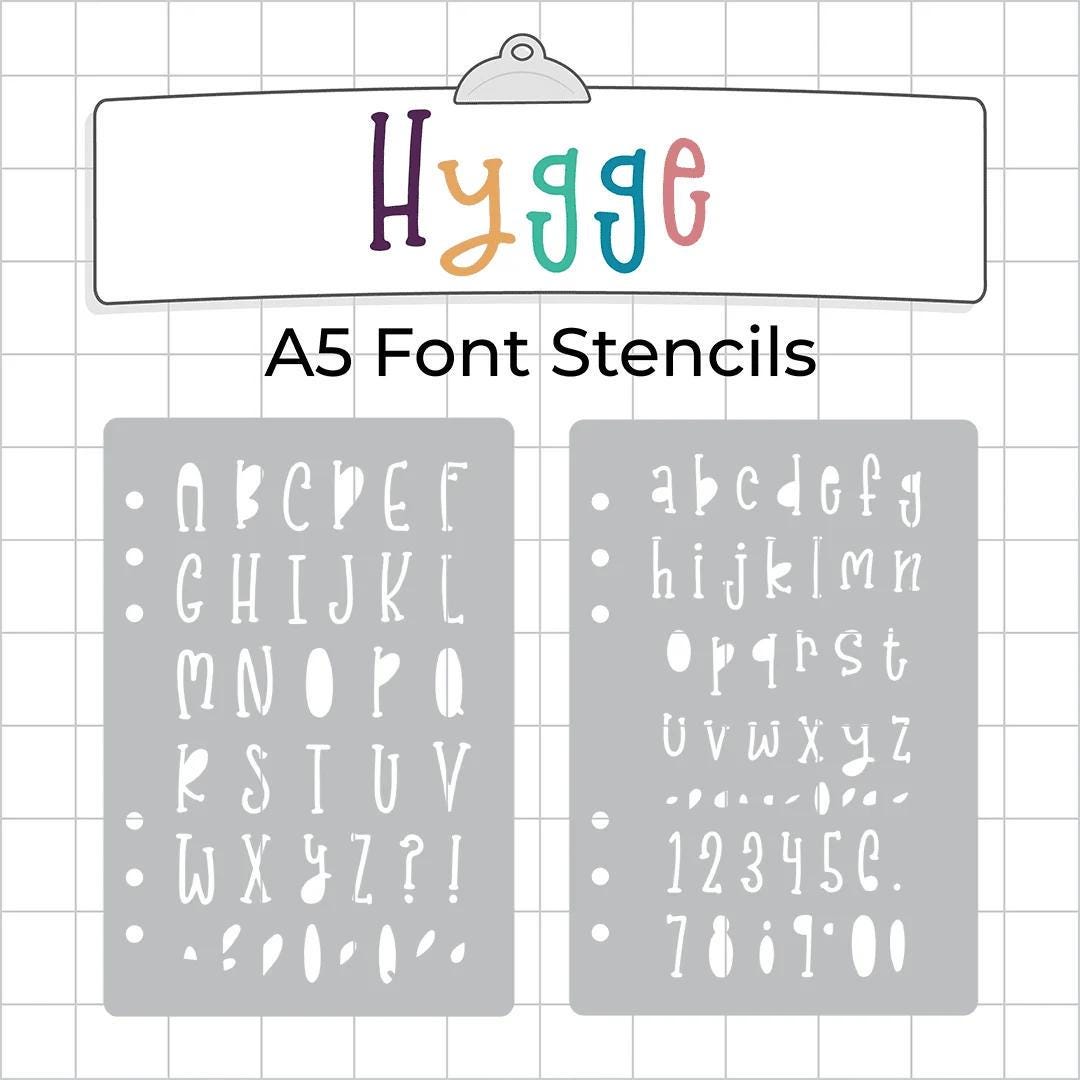 Hygge Font - Lower Case Lettering Stencil - Original - Etsy Canada