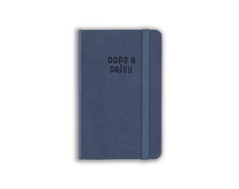 A6 Blueberry Blue Luxury Pocket Dotted Notebook - Dot Grid Journal