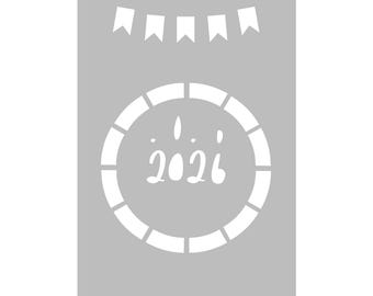 2026 Wheel of the Year - Super Easy Journal Stencil - B5 - Full Page Layout Stencil Template