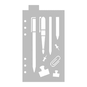 Stationery - Classic A5 Journal Stencil - Flexible Planner Stencil Template