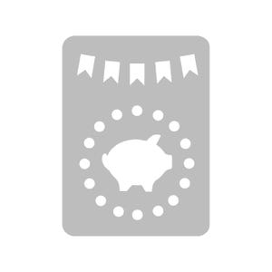 Piggy Bank / Finance / Savings - Pocket Size - Journal / Planner Stencil
