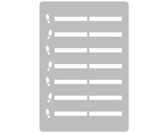 Contador de pasos - Plantilla de diario súper fácil - A5 - Plantilla de diseño de página completa
