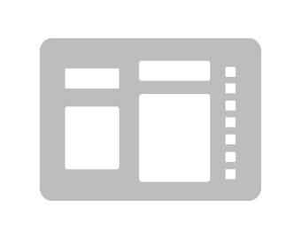 Caixas e lista de verificação - Estêncil para caderno de bolso