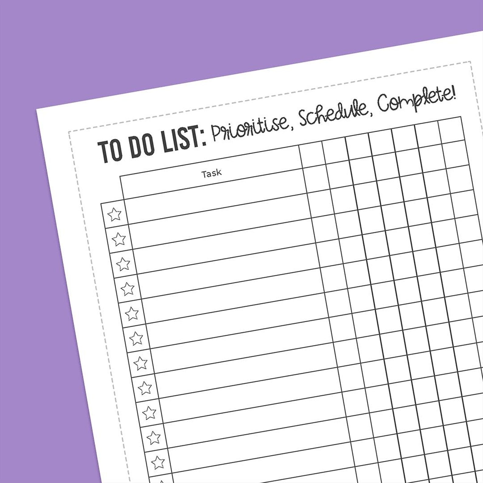 Rolling Task Lists - Super Easy Sticker Sheet (A5) - Set of 10 - Etsy