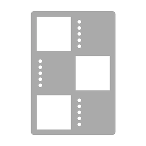 6 Box Spread - Super Easy A5 Journal Stencil - A5 or B5 - Flexible Planner Stencil Template