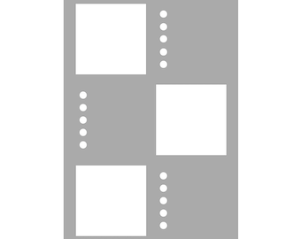 6 Box Spread - Super Easy A5 Journal Stencil - A5 oder B5 - Flexible Planer Schablone