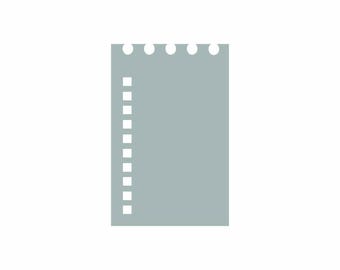 Notepad To-Do List - Journal Stencil