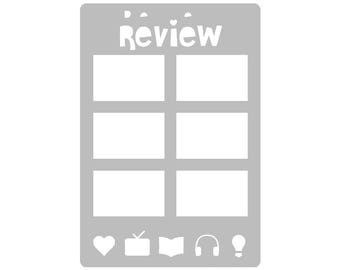 Análise - Estêncil Super Fácil para Diário - A5 - Modelo de Estêncil para Layout de Página Inteira