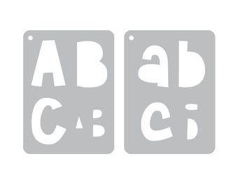 Cheri Schrift - 5 cm Alphabet & Zahlen - Pocket Journal Schablonen