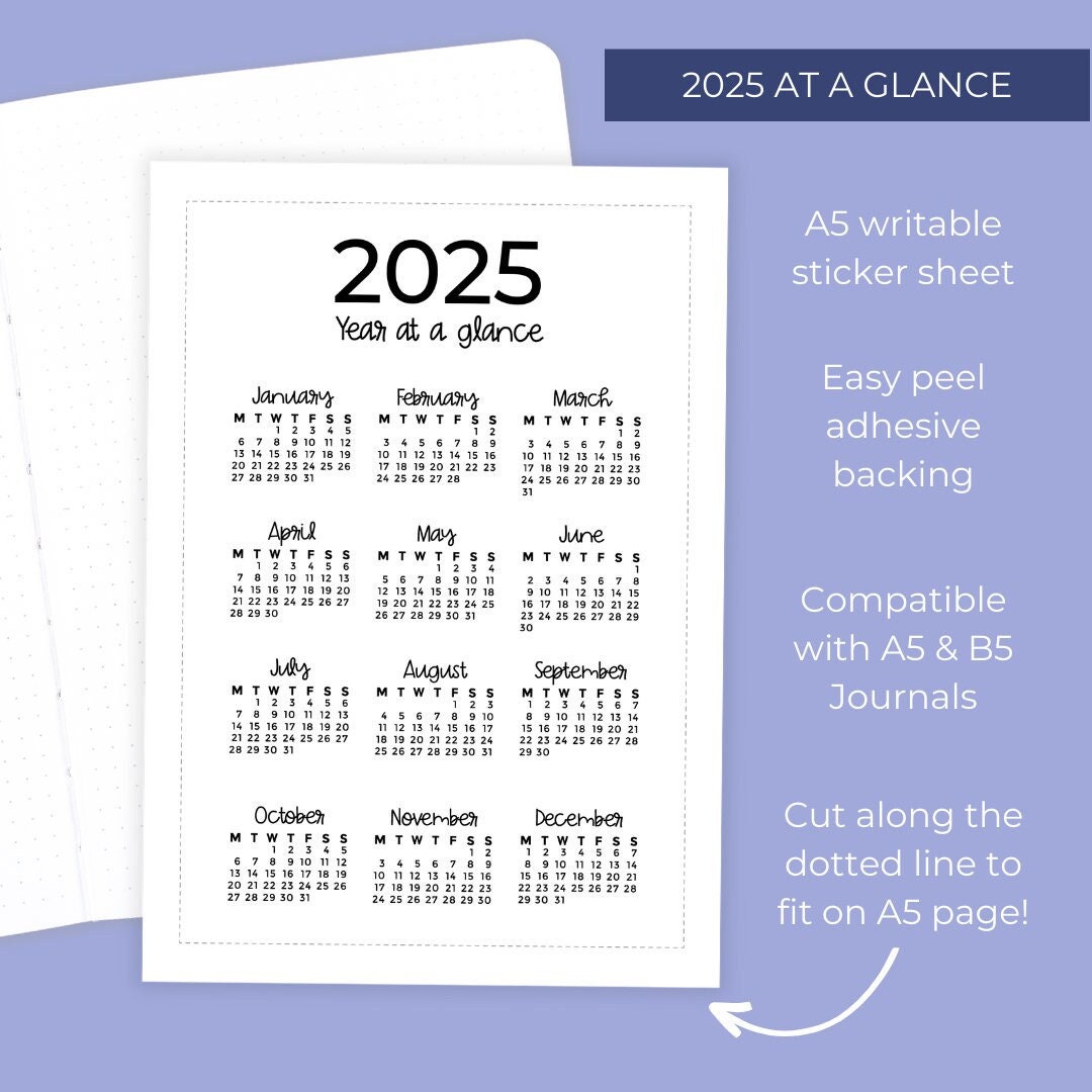 2025 Year at a Glance Full Page Sticker Sheet Large Journal Sticker 2025 Future Log Sticker - Etsy 2025-year-at-a-glance-full-page-sticker-sheet-large-journal-sticker-2025-future-log-sticker-etsy