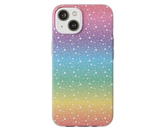 Rainbow Stationery Doodles - Flexi Phone Case (Various Models Available)