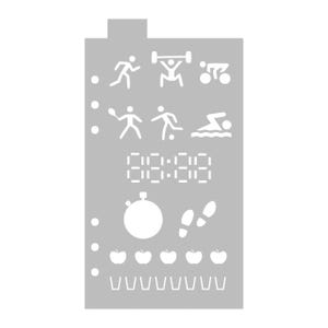 Fitness & Health - Steps  Water Tracker - Classic A5 Journal Stencil - Flexible Planner Stencil Template