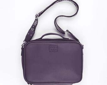 The Essential Journal Bag - Purple Vegan Leather