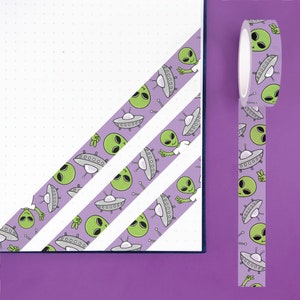 Alien / UFO Washi Tape - Journal / Planner Washi Tape