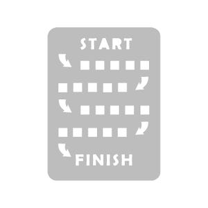 Goal Tracker Journal Stencil - Pocket Size Journal / Planner Stencil