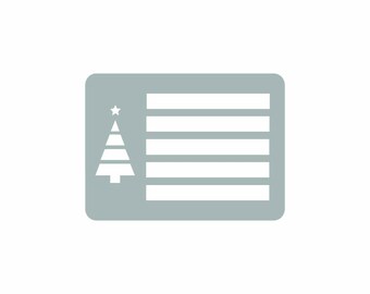 Christmas Envelope / Address Guide - Pocket Stencil