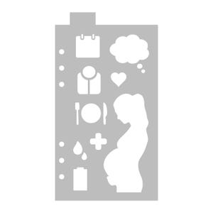 Pregnancy Planning - Classic A5 Journal Stencil - Flexible Planner Stencil Template