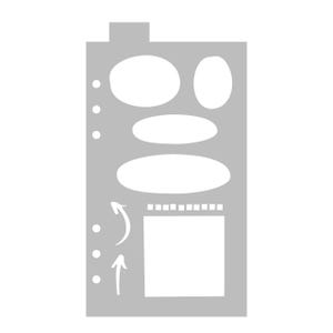 Plan It Out - Classic A5 Journal Stencil - Flexible Planner Stencil Template