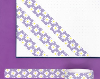 Pretty Daisys  Washi Tape  - Daisy Pattern Journal/Planner Washi Tape