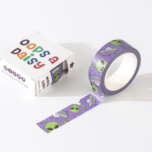 Cinta washi del hombrecito verde