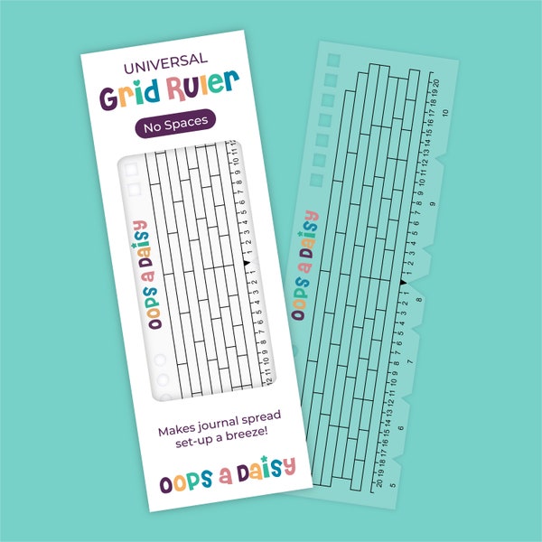 Universal Journal Grid Guide Ruler - No Spaces