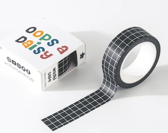 Black Checkered Washi Tape