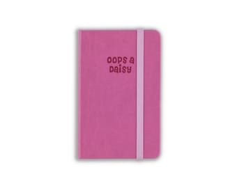 A6 Cherry Blossom Pink Luxury Pocket Dotted Notebook - Dot Grid Journal