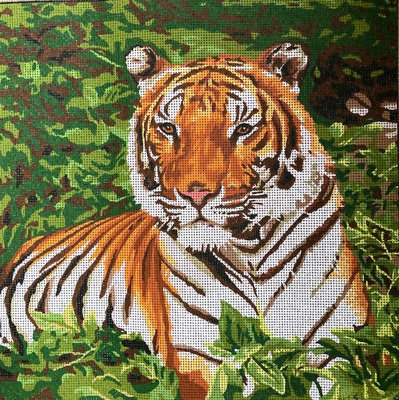 Tapestry like embroidery on canvas new arrivals