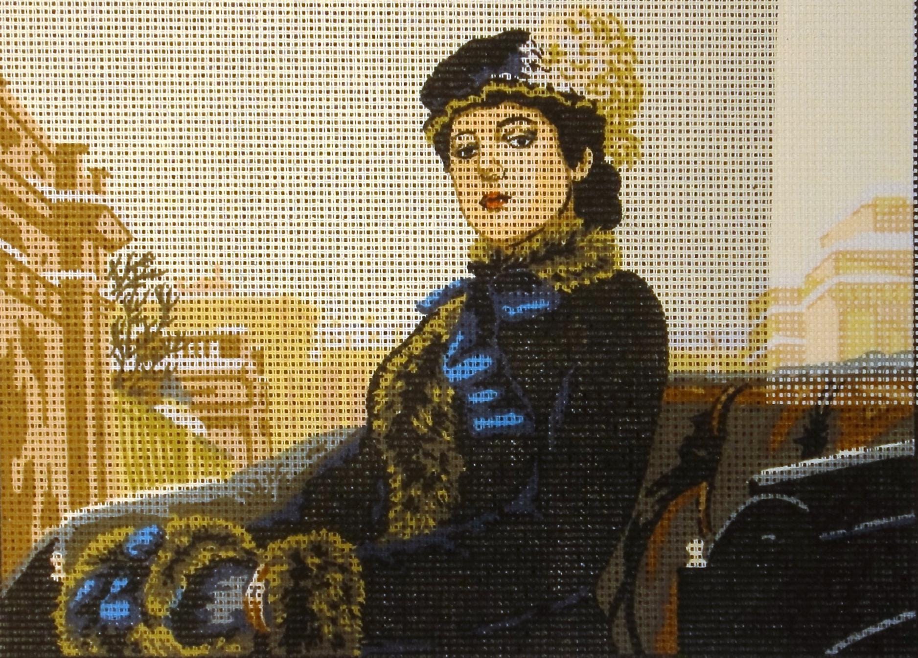Printed Needlepoint Tapestry Canvas Collection D'art 
