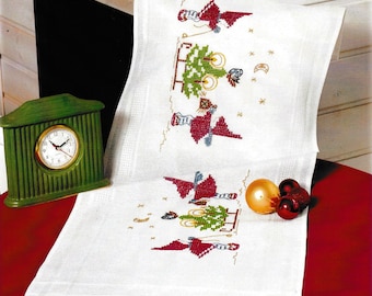 Tischdecke für Kreuzstich Stickdatei Schafer 
