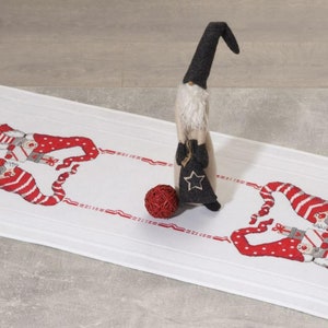 Elves Table Runner Kit for Cross Stitch Embroidery Duftin  8177R