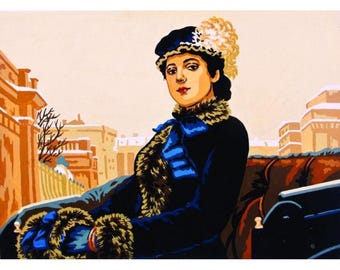 Printed Needlepoint Tapestry Canvas Collection D'art 