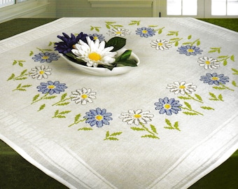 Chamomile Tablecloth Kit for Cross Stitch Embroidery Schafer 6859-206