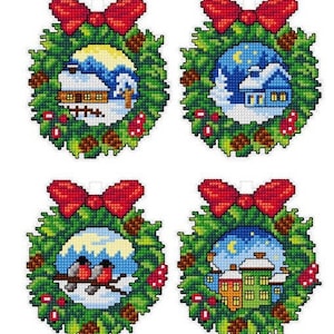 Wizardi Counted Cross Stitch Kit With Plastic Canvas
