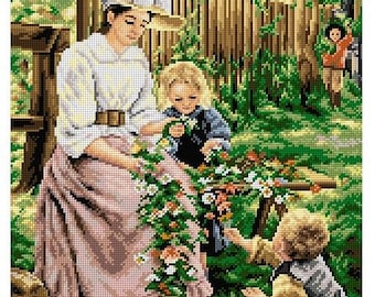 クロスステッチ完成品Together in my Fathers garden il_340x270.6454801486_5l5w.jpg