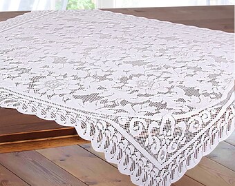 Square Lace Table Topper - Etsy