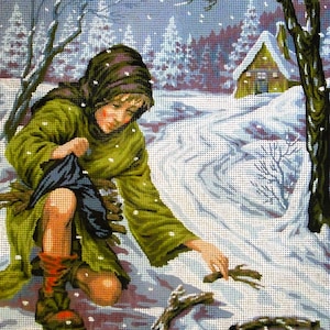 Needlepoint Tapestry Gobelin Embroidery Kit GobelinL  with Printed Canvas &quot;Hope&quot; D480