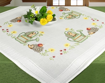 クロスステッチ刺繍用花テーブルクロスキット シェーファー 6862