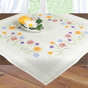 クロスステッチ刺繍用花テーブルクロスキット シェーファー 6862