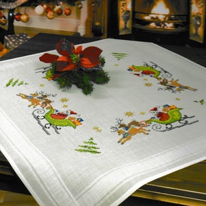クロスステッチ刺繍用サマーテーブルクロスキット Schaefer 6838