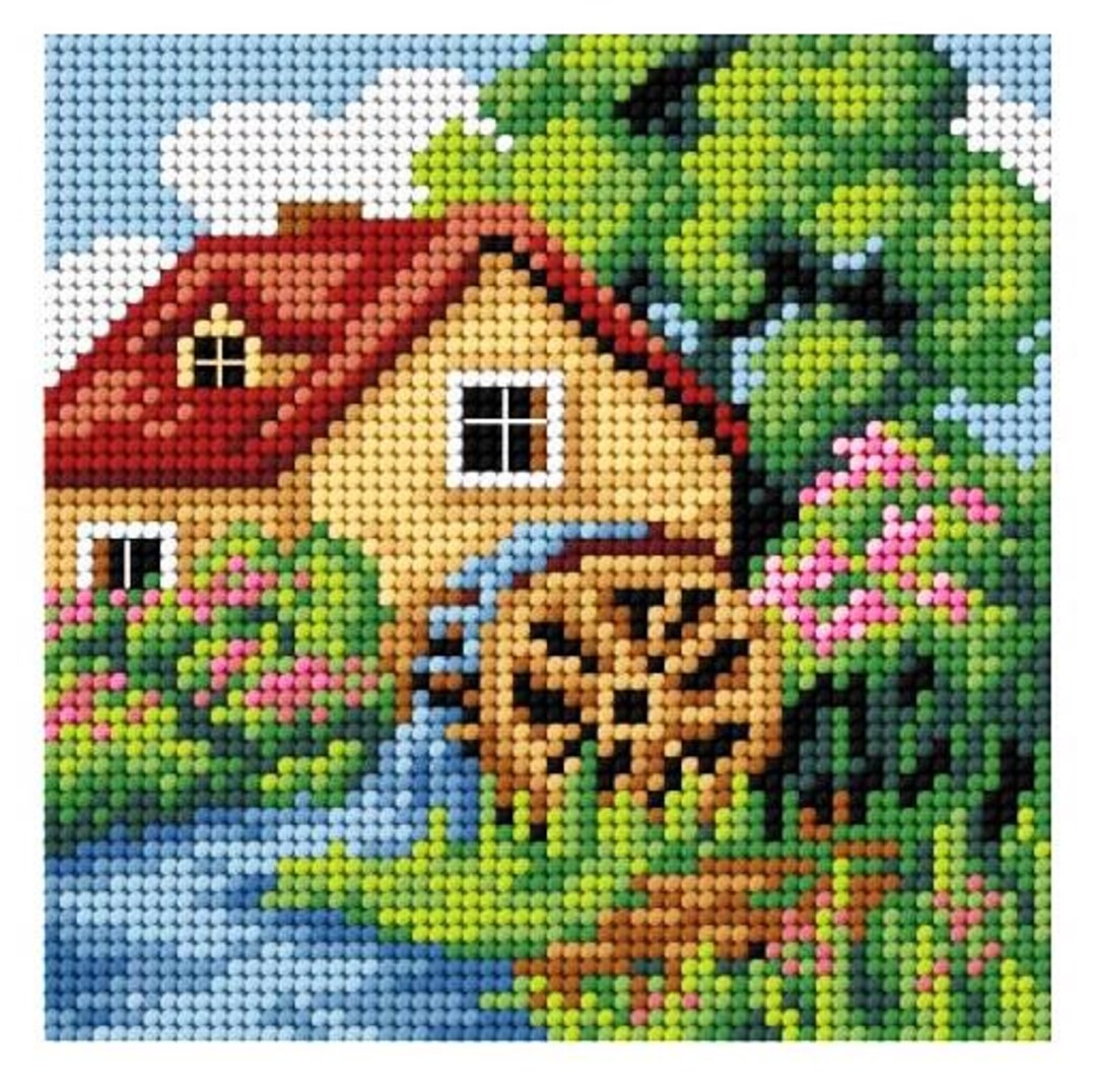 Printed Canvas for Cross Stitch Tapestry Gobelin Embroidery