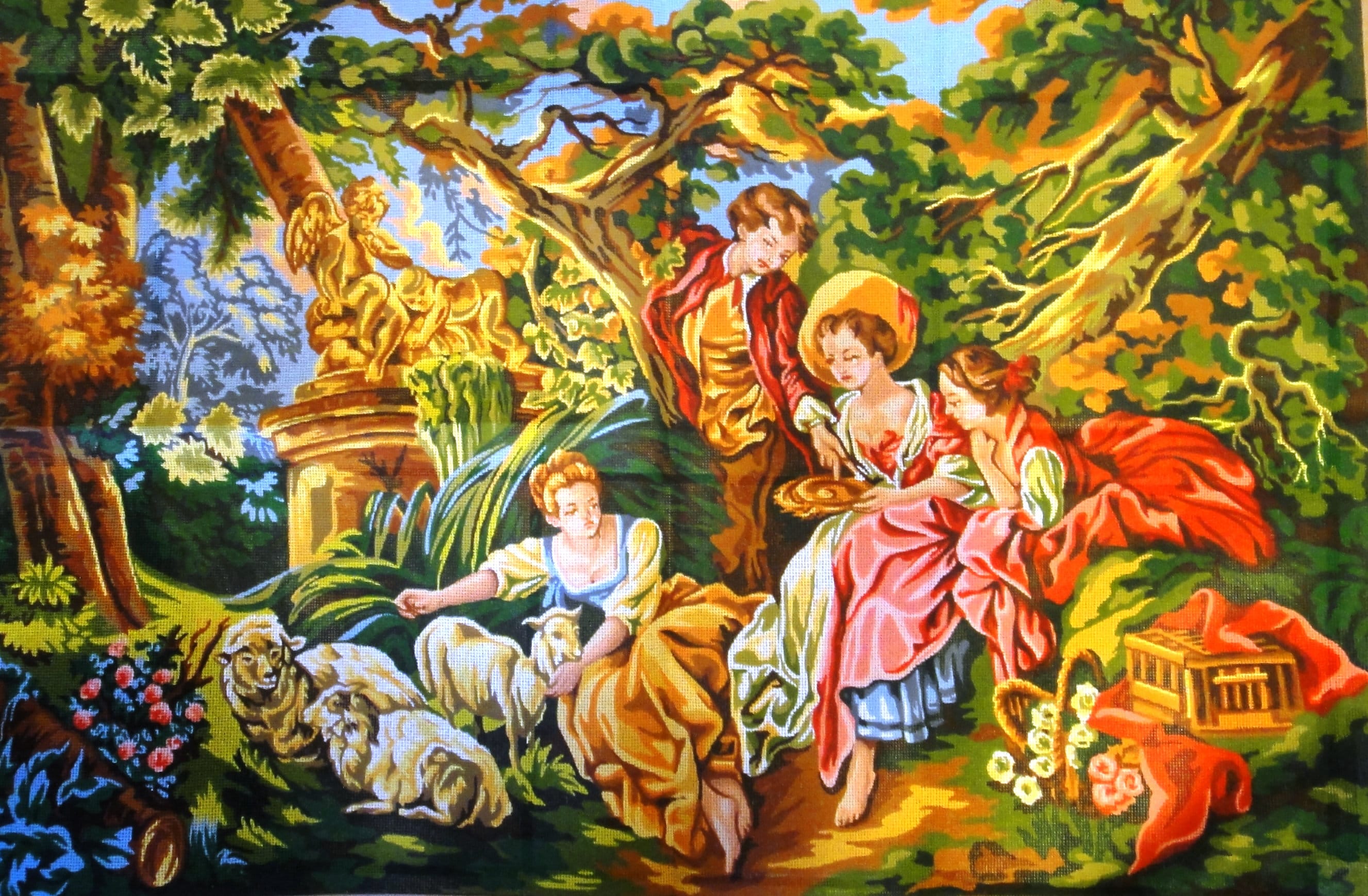 Tapisserie Murale Diane Et Ses Compagnes – Créations Margot De Paris – XVIIe